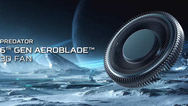 Acer nâng cấp công nghệ tản nhiệt AeroBlade 3D thế hệ 6: quạt kim loại 100 cánh tăng lưu lượng gió