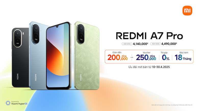 Xiaomi ra mắt REDMI A7 Pro giá hơn 4 triệu đồng, màn hình ‘ngon choét’ cùng viên pin ‘siêu trâu’