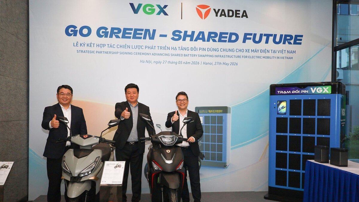 YADEA bắt tay VGX xây hạ tầng đổi pin dùng chung: người dùng xe điện sắp không còn nỗi lo “hết điện giữa đường”