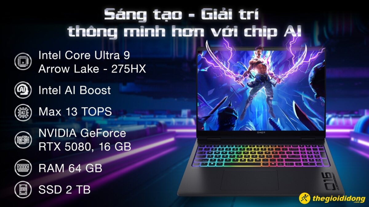 RTX 50 Series lên laptop gaming: HP OMEN có đáng để nâng cấp?